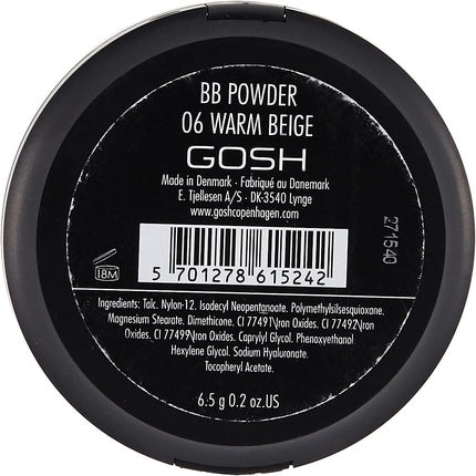 Gosh Pressed Powder Bb 06 Warm Beige 6.5g