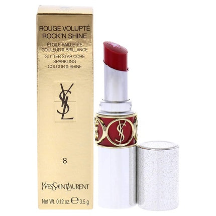 YSL Rouge Volupte Rock'n Shine 8 Bold Red