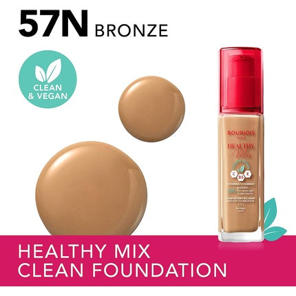 Bourjois Foundation Healthy Mix Clean Foundation 57N Bronze 30ml