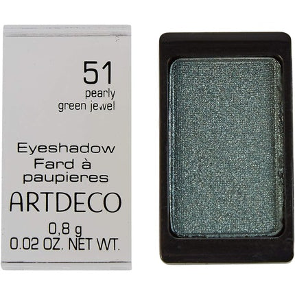 ARTDECO Eyeshadow Color-Intense Long-Lasting Silver, White, Pearl 1g - Shade 51 Pearly Green Jewel
