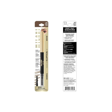 Milani Stay Put Brow Sculpting Mechanical Pencil Medium Brown 0.01 Ounce Cruelty-Free Long-Lasting Eyebrow Pencil