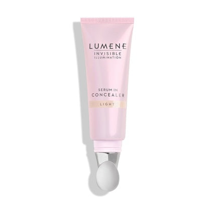Lumene Invisible Illumination Serum in Concealer Vitamin E Hydrating Concealer Lightweight Color Corrector for Dark Circles Light 10ml