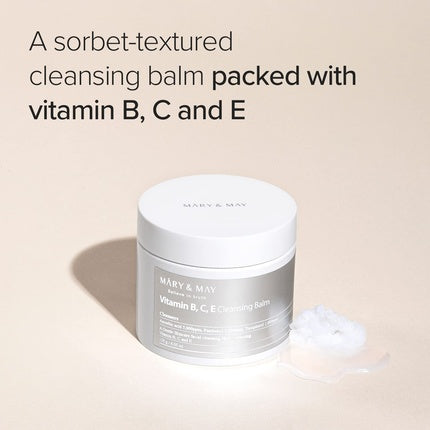 Mary&May Vitamin B, C, E Cleansing Balm 4.05 Fl Oz / 120g - Gentle Skincare Facial Cleanser and Make Up Remover