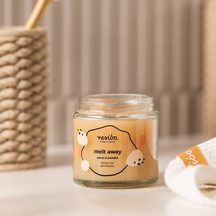 Resibo Melt Away Cleansing Balm Natural Cosmetics Facial Cleansing Pore Cleanser Blackhead Remover Makeup Remover Eye Makeup Remover Waterproof Mango 100ml