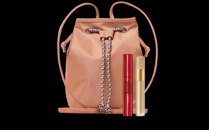 Pupa Milan Kit Vamp Bucket Bag Beige With Sexy Lashes Mascara And Jelly Lip Gloss