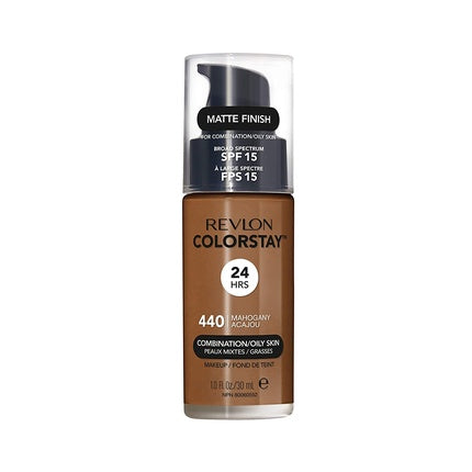 Revlon Colorstay Matte Finish Foundation Spf15 440 Mahogany 30ml