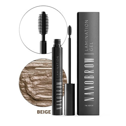 Nanobrow Lamination Gel - Brow Gel for Precisely Styled and Filled Brows Beige