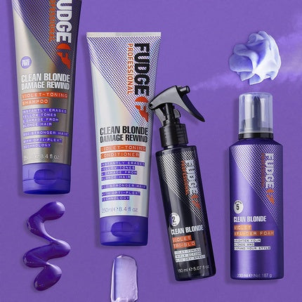 Fudge Hair Violet Toning Tri Blow Matte Finish Spray 150ml Purple