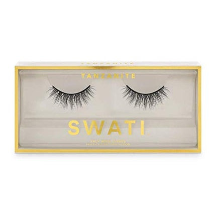 Tanzanite Medium Rounded 3D Faux Mink Eyelashes - SWATI Cosmetics