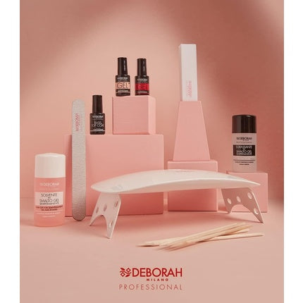 Deborah Milano Professional Semi-Permanent Nail Polish 17 Amarena Red Plumping Effect Long Lasting for Intense and Shiny Nails 4.5ml