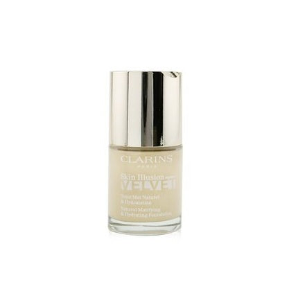 CLARINS Skin Illusion Velvet Natural Matifying and Hydrating Foundation 1 Oz