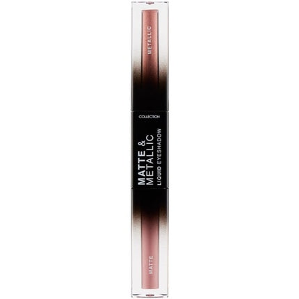 Collection Cosmetics Matte and Metallic Liquid Duo Eyeshadow Highly Pigmented Soft Matte and Glitter Shades Pink Skies and One Way Ticket