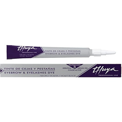 THUYA Eyebrows and Eyelashes, Black, Violet, Standard