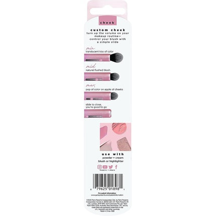 Real Techniques Slide 3-in-1 Customizable Blush Makeup Brush for Blusher and Bronzer