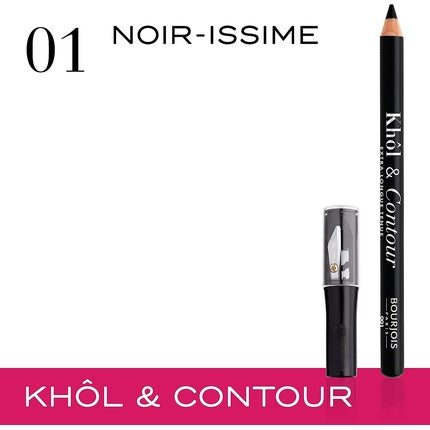 Bourjois Khol & Contour Eyeliner with Sharpener 001 Black