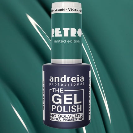 Andreia Professional The Gel Polish Solvent Free Gel Retro Limited Collection Colour RT1 Hypnotic Dark Turquoise