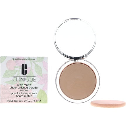 Clinique Stay-Matte Sheer Pressed Powder 101 Invisible Matte 7.6g