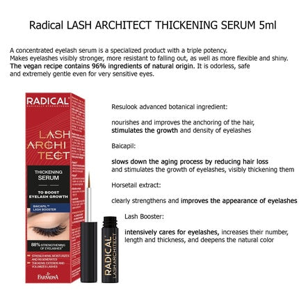 Radical Lash Architect Growth Serum Treatment Eyelashes And Lengthening Shampoo