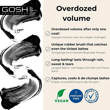 Gosh Boombastick Overdose Mascara Thickening Mascara 01 Black 13ml
