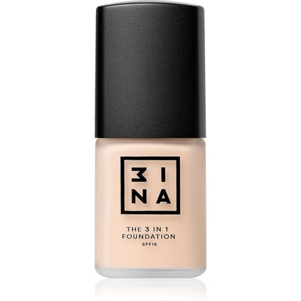 3INA 3 in 1 Foundation fondotinta lunga tenuta SPF 15 colore 224 30 ml