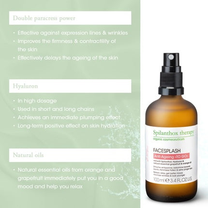 Spilanthox Therapy Facesplash Anti-Aging Firming & Nourishing Facial Care Setting Spray for Make-Up Vegan Natural Cosmetics 100ml