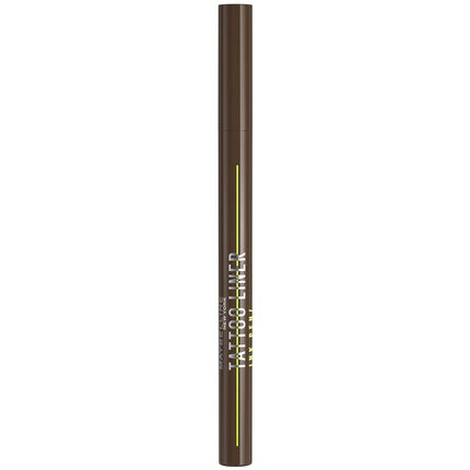 Maybelline New York Liquid Eyeliner Waterproof Smudge-proof and Long-lasting Vegan Tattoo Liner Ink Eyeliner No. 882 Pitch Brown 1ml