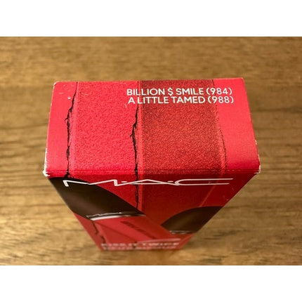 MAC Kiss It Twice Powder Kiss Lipstick Duo in Billion $ Smile and A Little Tamed