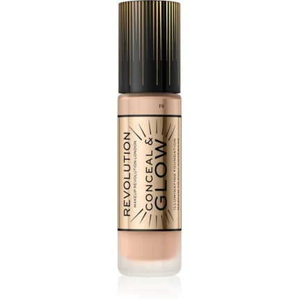 Makeup Revolution Conceal & Glow Foundation - F9, 23 ml