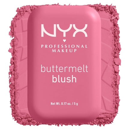 NYX PROFESSIONAL MAKEUP Buttermelt Powder Blush Fade and Transfer-Resistant Blush Vegan Formula For The Butta 06 0.17 Ounce