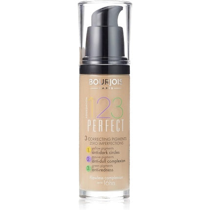 Bourjois 123 Perfect Medium Coverage Liquid Foundation 52 Vanilla 30ml