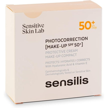 Sensilis Photocorrection Makeup SPF 50+ Compact Makeup with Sun Protection 10g Clay 01 Natural