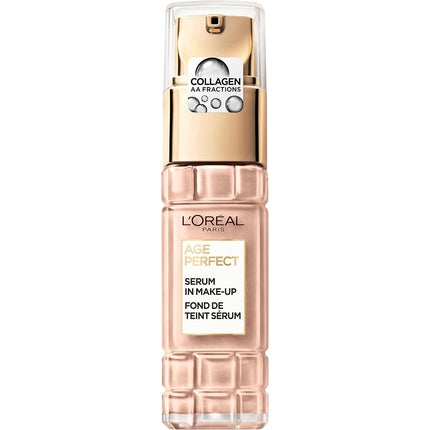 L'Oréal Paris Serum in Makeup for Mature Skin Liquid Foundation with SPF 24 Age Perfect 30ml Cream Beige