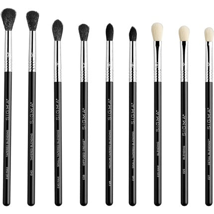 Sigma Beauty Deluxe Blending Brush Set Professional Grade Eyeshadow Brush Set 9 Brushes