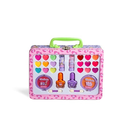 Aquarius Martinelia My Best Friends Complete Beauty Case Children's Makeup Set with Nail Polish, Lipstick, Powder, and Blush - Girls Beauty Gift Set