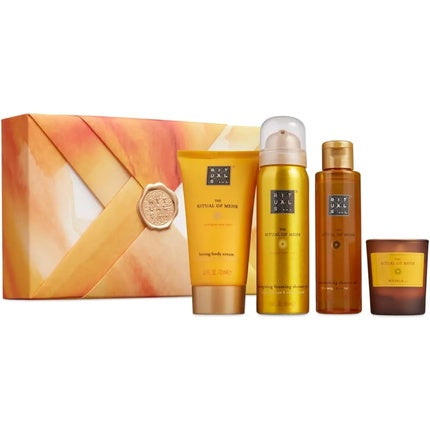 RITUALS Gift Set The Ritual of Mehr S - 4 Home and Skincare Products with Sweet Orange and Cedar Wood - Bath Gift Box