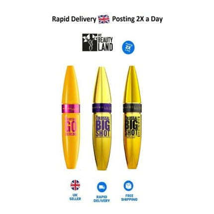 Maybelline Colossal Black Mascaras - Fast Shipping - Choose Your Type