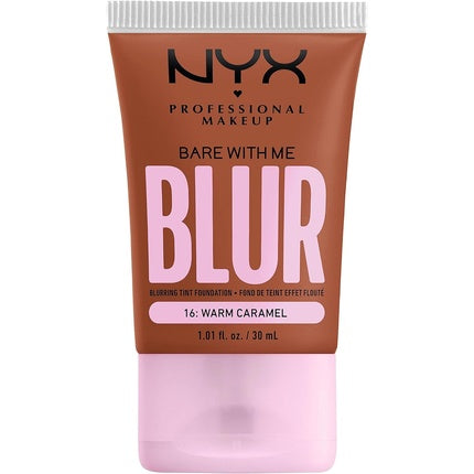 NYX Professional Makeup Blurring Tint Foundation Medium Coverage Matte Finish with Niacinamide Matcha and Glycerin 30ml Shade Warm Caramel 16