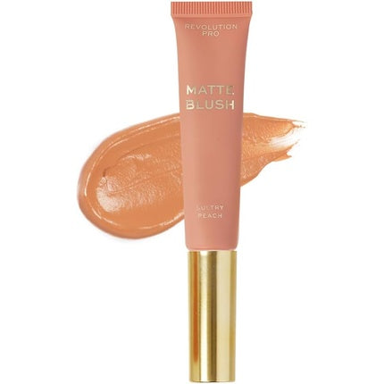 Revolution Pro Iconic Matte Cream Blush Wand Sultry Peach Lightweight Formula Soft-Focus Matte Effect Easy-to-Use Applicator 15ml