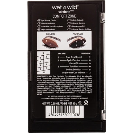 Wet N Wild Color Icon 10 Pan Eyeshadow Palette with 10 Bright Shades