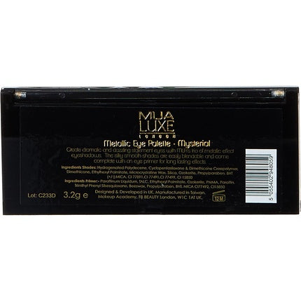 Metallic Eyeshadow Palette Mysterial MUA LUXE