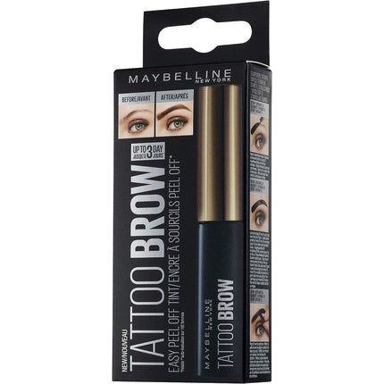 Maybelline New York Tattoo Brow Peel Off Eyebrow Gel Tint Semi-Permanent Color Waterproof Lasts up to 3 Days Medium Brown
