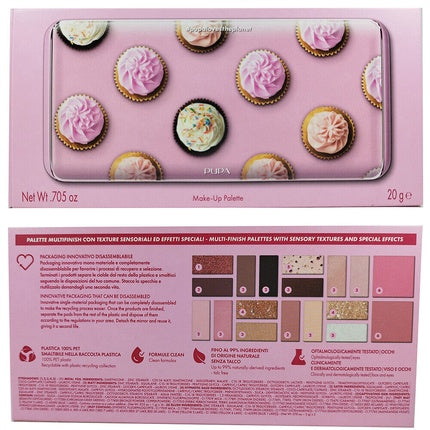 PUPA Palette L 18 Eyeshadow Make Up for Women's Eyes 20g