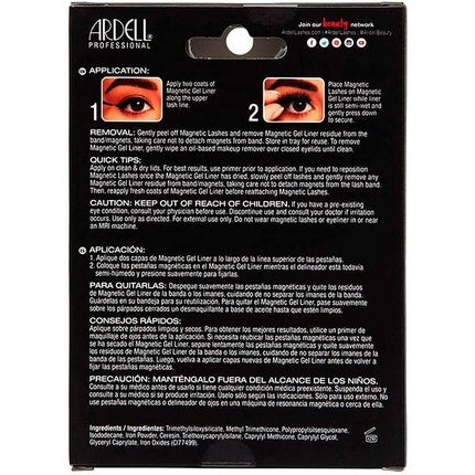 ARDELL Professional Magnetic Liner & Lash Original Style 110 with 1 Pair of Magnetic Eyelashes - Waterproof and Reusable with Real Hair