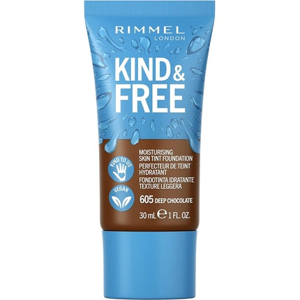 Rimmel Kind + Free Moisturising Skin Tint Foundation Deep Chocolate 35ml