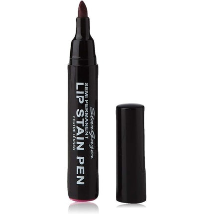Semi-Permanent Lip Stain Pen 11 Creamy Matte Lip Color with Reversible Nib 1 Count