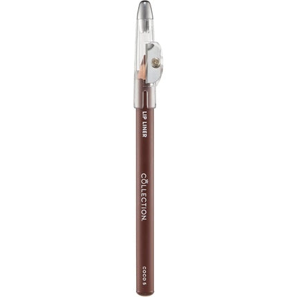 Collection Cosmetics Long-Lasting Lip Liner Pencil with Sharpener Coco