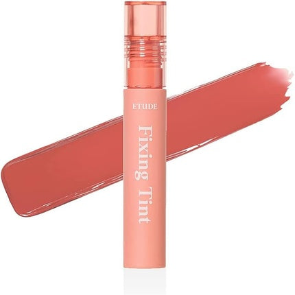 Etude House Fixing Tint #03 Mellow Peach Long Lasting High Pigmented Liquid Lipstick Waterproof Lightweight Matte Finish Lip Stain Full Coverage
