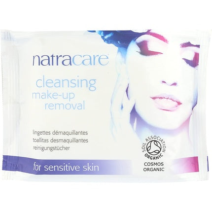 Natracare Cleansing Make Up Removal Wipes for Sensitive Skin 20 Wipes