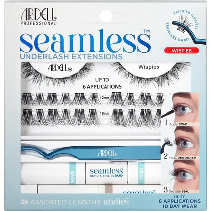Ardell Seamless Underlash Extensions Wispies Kit with Duo Bond and Seal 6 Applications