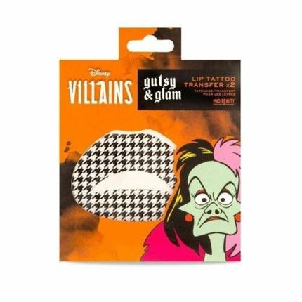Mad Beauty Disney Villains Cruella Lip Temporary Tattoos